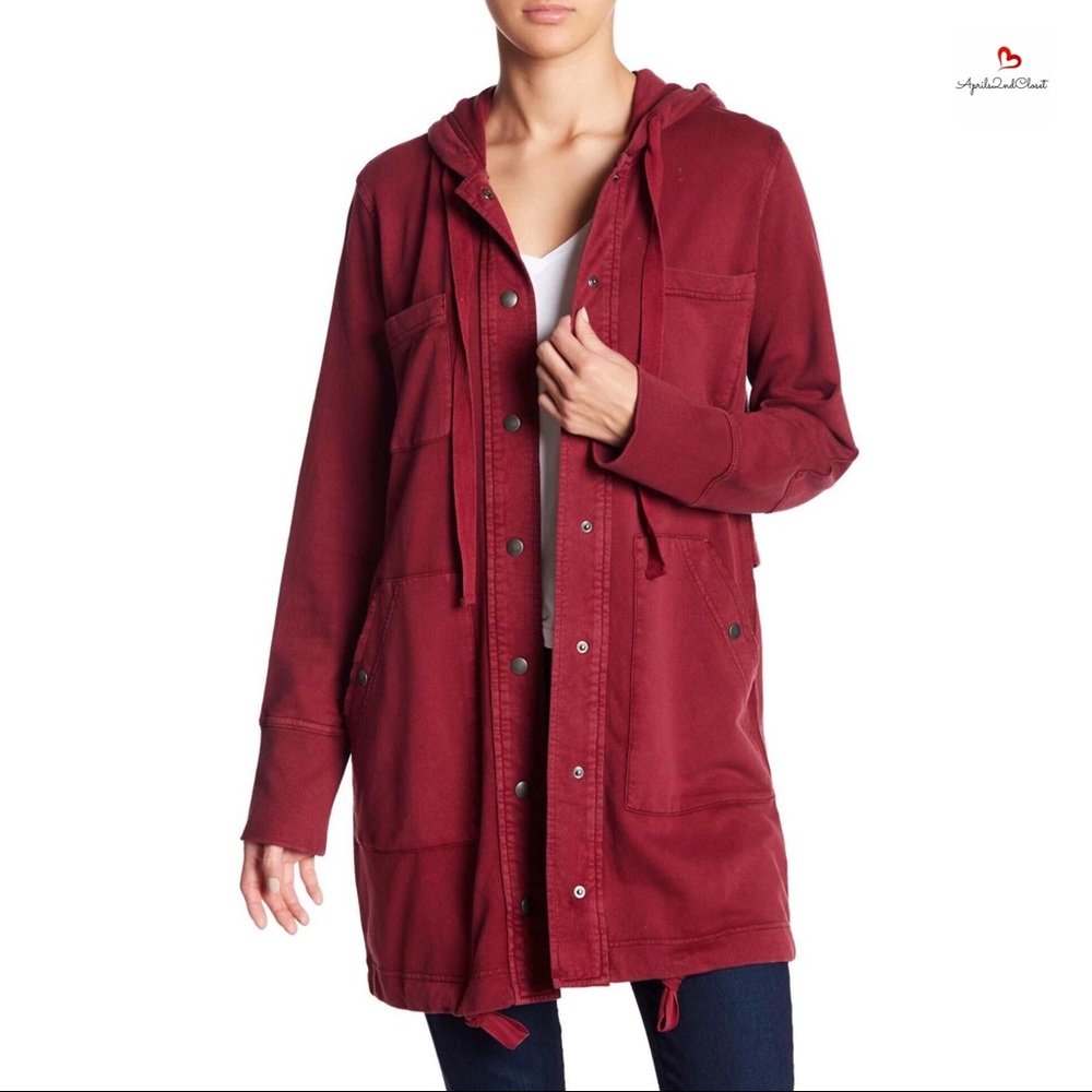 HOODED ANORAK FLEECE LINED UTILITY JACKET - Picture 6 of 7